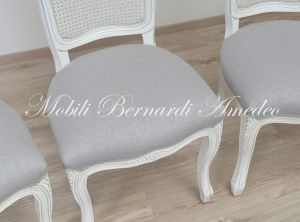 SE09 SL Parisian Chair White Lacquered Padded Seat And Backrest Vienna 03